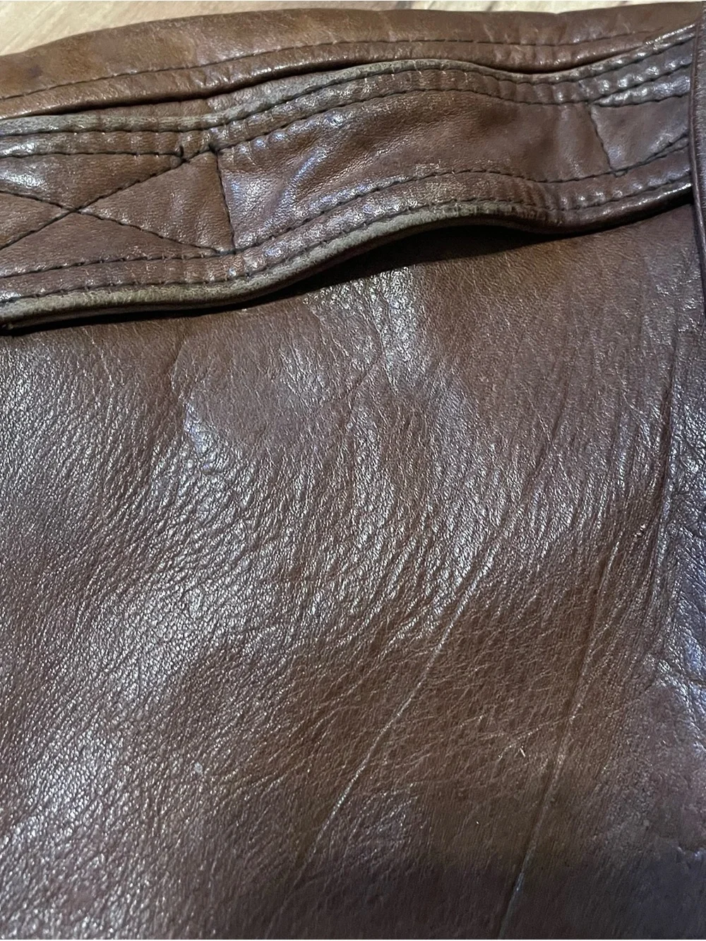 Vintage 80s Banana Republic A-2 Leather Jacket One Harrison St San Francisco 38